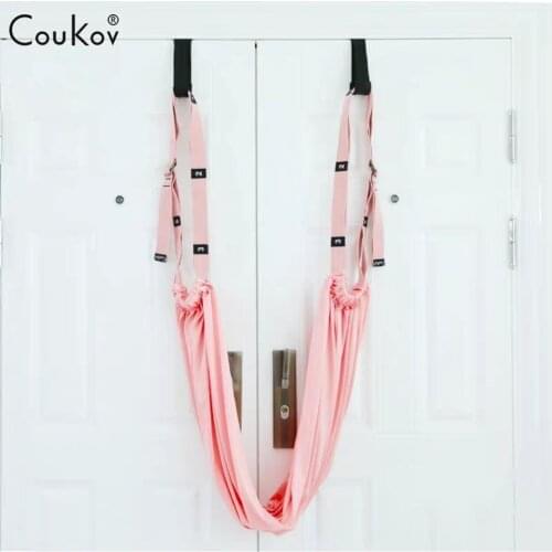 Air yoga rope a word horse open the hip stretch stretch after bending the trainer door upside down rope stretch belt