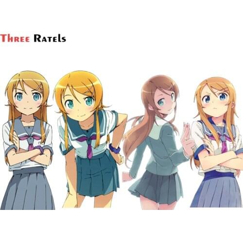 Three Ratels F294 Cute Anime Girl Kousaka Kirino Car sticker Auto Accessories Pvc Vinyl Anti Scratch Film Decal