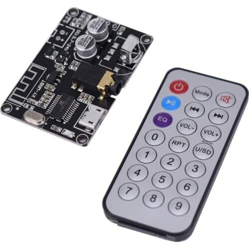 Bluetooth 5.0 Decoding Board Stereo Bluetooth Audio Module Wide Voltage Volume Adjustable Speaker Amplifier XY-WRBT