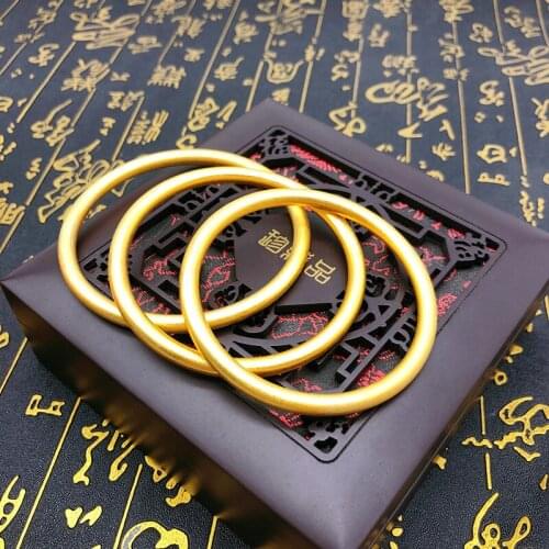 Ancient hair inheritance bracelet simple matte gold imitation bracelet for women nostalgic bracelet for women 2021 web celebrity