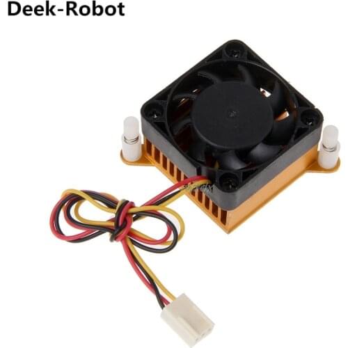 Deek-Robot PC Northbridge Chipset Aluminium Cooler Heatsink 40mm Fan For 3D Printer Cooling Drop ship