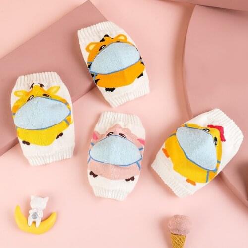 Kids Non Slip Crawling Elbow Infants Toddlers Baby Accessories Cartoon Knee Pads Protector Safety Kneepad Leg Warmer Girls Boys
