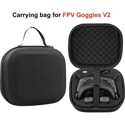 For DJI FPV Combo Goggles V2 Storage Bag Carrying Case Travel Protection Hard Leather Handle Shoulder Shock-proof Accessories
