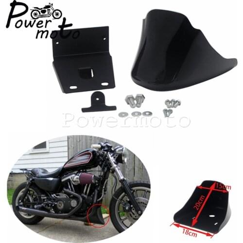 Motorcycle Black Front Bottom Spoiler Mudguard Air Dam Chin Fairing For Harley Sportster XL 1200 Iron 883 Nightster Roadster