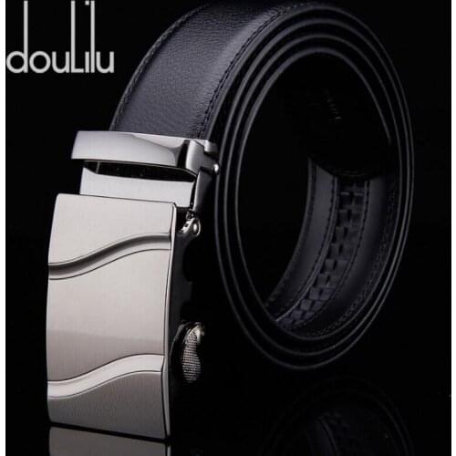 2020 Famous Brand Designer Waist Belt Mens Jeans Black Strap Genuine Luxury Leather Male Vintage Automatic Buckle Belts for Men