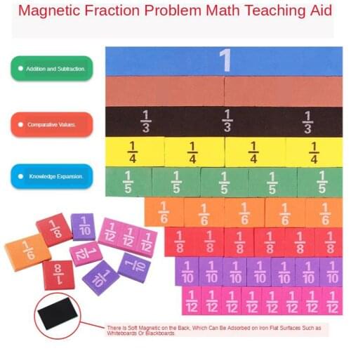 Early Math Skill Kid Child Toddlers Fraction Learning Toys Kit Play kit Cognitive Skill Children Toy Maths Learning Manipulative