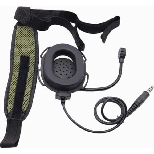 New-Z Heavy Miltary Heavy Duty Bowman Elite II Hd03 Headset With Waterproof Ptt Right/Left Ear For Kenwood Baofeng UV-5R GT-3