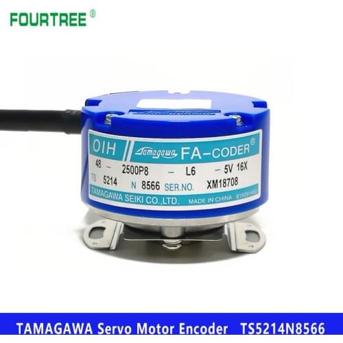 New Orginal Incremental TAMAGAWA Servo Motor Encoder OIH48-2500P8-L6-5V TS5214N8566 2500P/R
