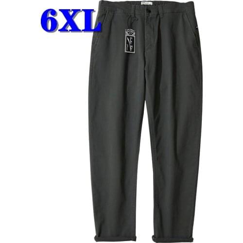 Oversize Pants Men Fashion Casual Trousers Mens Clothing Streetwear Loose Wide Leg Pants Elastic Cotton Plus Size Free Shipping