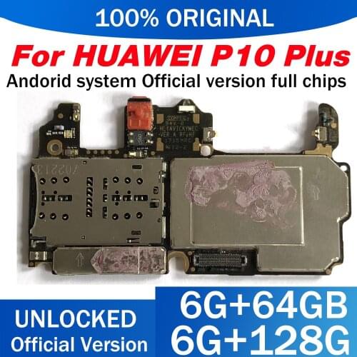 Complete Full Chips Mainboard Android OS Logic Board For HUAWEI P10 Plus 100% Tested Replaced Original Motherboard