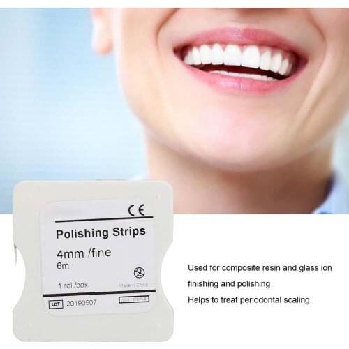 6M/Box Dental Polishing Strip Teeth Whitening Dentistry Tools For Treating Periodontal Scaling Color Roll Polishing Strip Oral