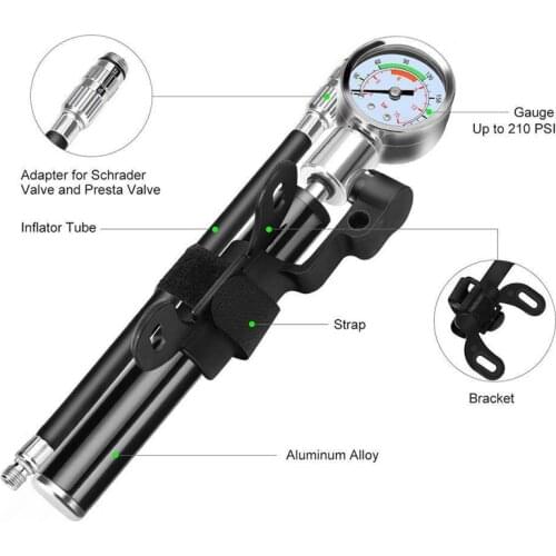 Portable Scooter Mini Pump High Pressure Tire Inflator for Xiaomi Mijia M365 For Xiaomi Scooter M187 M365 Pro Kickscooter Alloy