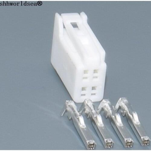 Shhworldsea 4 Pin Automotive Rear View Cable Socket Auto Female Connector plug For Toyota Mazda