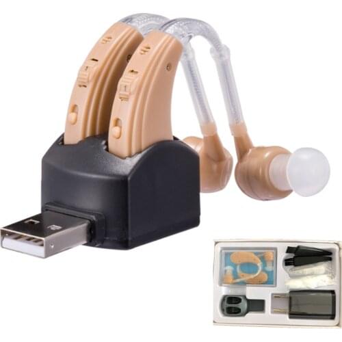 Hearing Aid Sound Amplifiers For Deafness Earphones In The Ear Rechargeable Aids Device Ear Care Tools High Quality S-109s