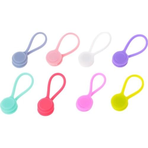 Super Strong Magnetic Twist Tie Cable Winder Desktop Cord Holder Organizer-office accessories