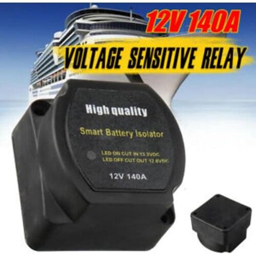 M6 1/4" Dual Battery System Smart Isolator Voltage Sensitive Relay Vsr 140a 12v Car Charging Accessories