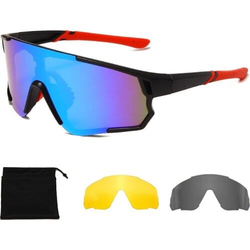 Cycling Sunglasses Male Polarized Glasses Bicycle Goggles Racing Bike Goggles Woman Sports Glasses Black Cycling Lenses Mtb