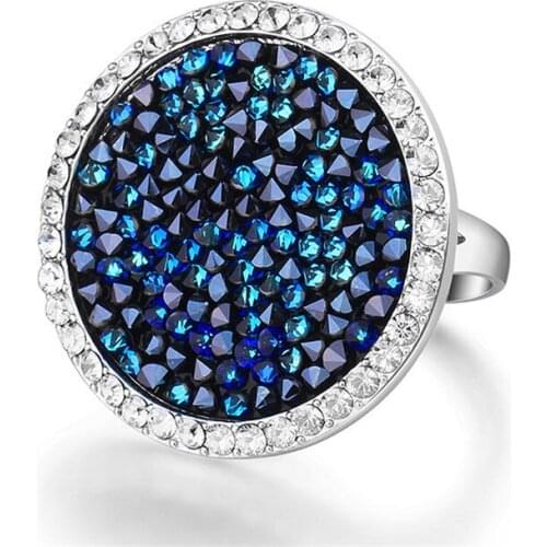 Ms Betti 2021 Clearance Unique Round Rings Austria Crystals New Design Girls Gift For Women Wedding Party Jewelry