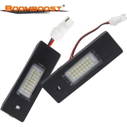 1 Set/2 pcs 3528 SMD For BMW E81 E87 E63 E64 E89 Z4 F20 F21 DXY88 Car LED License Number Plate Light 24 Leds Trunk Lamp DC12V
