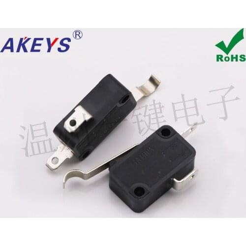 10PCS MS-022D micro switch 2 foot with curved handle car wash machine water gun rice cooker water heater stroke switch
