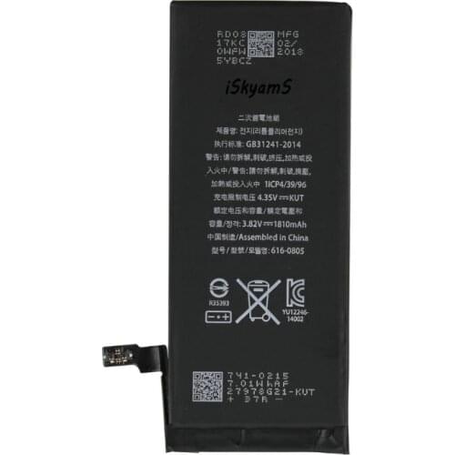 1x 3.82V 1810mAh 0 cycle High Quality Replacement Battery For iPhone 6 6G i6 Internal Replacement Battery for iPhone A1549