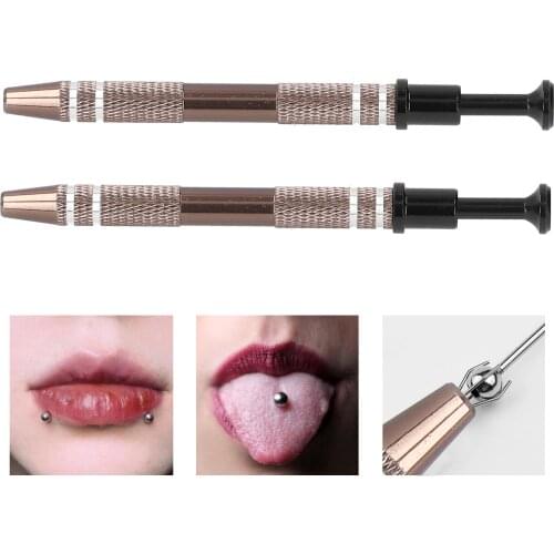 2Pcs Microblading Alloy High Precision 4 Prongs Bead Holder Jewelry Bead Grasping Pick Up Tool Body Tattoo Piercing Accessories