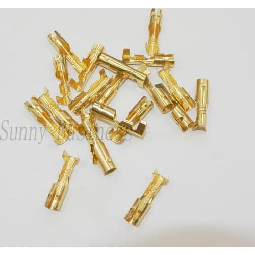 2000PCs 4.0 bullet crimp terminal car electrical wire connector diameter 4mm pin Non Insulated 4Mm Female Crimp Terminals