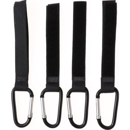 4Pcs Anti Slip Stroller Hooks Elastic Fastener Tape Hoop Loop Retainer Multifunctional Hanger Organizer Buckles for Wheelchairs
