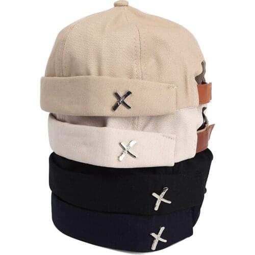8 Pieces/Lot Wholesale Beanies Caps Male Female Brimless Beanie Hat Sailor Docker Caps For Men Women