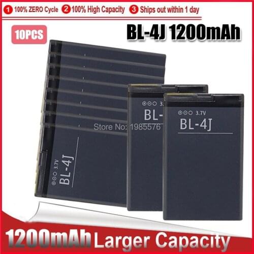10PCS 1200mAh BL-4J /BL 4J /BL4J Replacement Battery For Nokia c6 Battery C6-00 for Lumia 620 battery