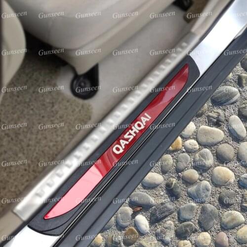 For Car Sticker Styling Nissan Qashqai J11 Stainless Steel Door Sill Protector Guard Plate Cover Auto Accessories 2014 2016 2019