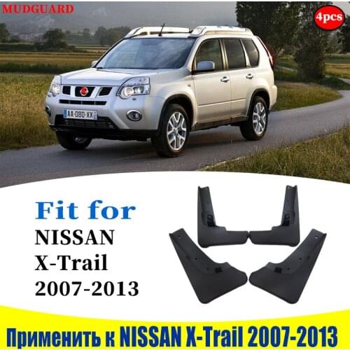 Mudflaps FOR NISSAN X-Trail XTRAIL Mudguards Fender Mud Flap Guard Splash Mudguard Fenders car accessories auto styline 4PCS