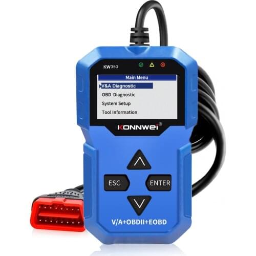 Hot Sale KONNWEI KW350 OBD2 Car Engine Dagnostic Tool High Precision Car Diagnostic Tester Scanner Meter OBD2 Scanner