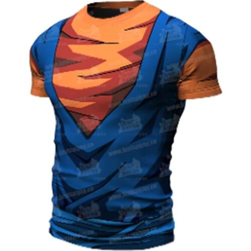 Men Quick Drying Fitness T Shirt 2021 Summer New Men Anime Printing Short Sleeve Sweatshirt Running Fitness Short Sleeve Jerseys