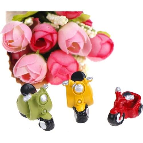 Dollhouse Miniature Tricycle Motorcycle Micro Landscape Fairy Garden Crafts