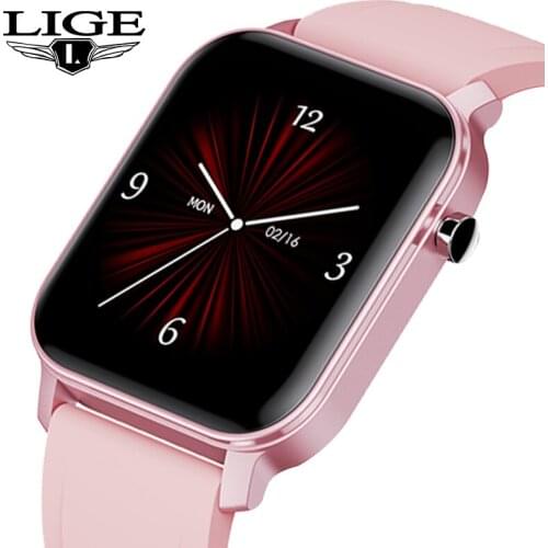 LIGE Smart Watch Women Heart Rate and Blood Pressure Monitoring Sports Watch Information Reminder Waterproof Womens Smartwatch