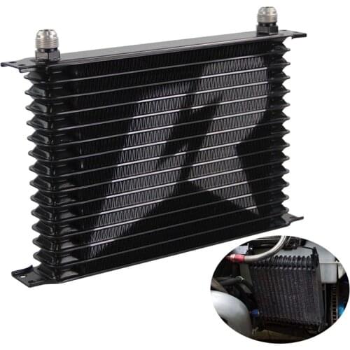 LINESRACING UNIVERSAL 15ROW AN-10AN OIL COOLER Trust Type Black/Blue