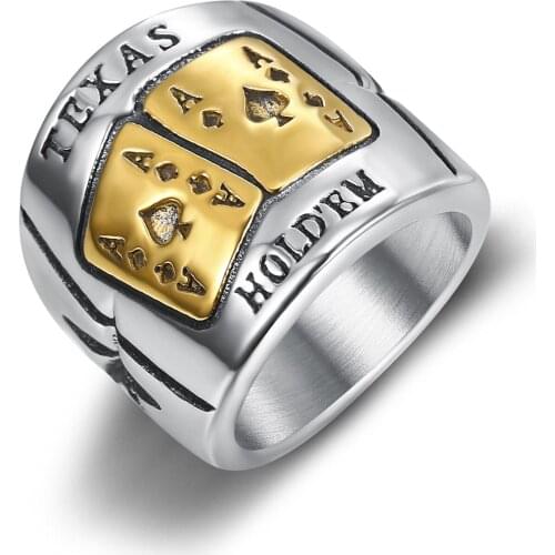 Megin D Hot Sale Vintage Simple Style Retro Square Flush Titanium Steel Rings for Men Women Couple Friend Fashion Gift Jewelry