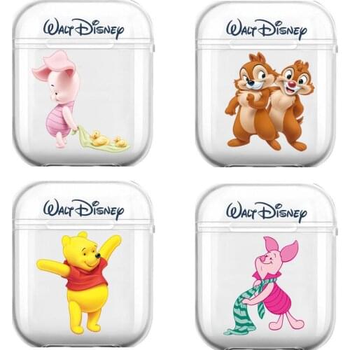 Hot Sale Winnie Bear Tigger Elephant Soft Silicone Cases For Airpods 1/2 Protective Bluetooth Wireless Earphone Cover For Air P