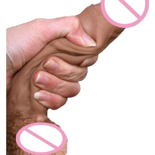 Real Skin Feel Silicone Soft Dildo Suction Cup Realistic Penis Big Dick Sex Toys For Woman Products Strapon Dildos For Women