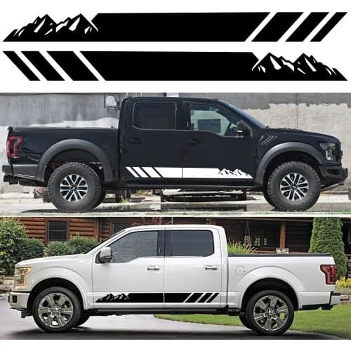 2PCS Vinyl Vehicle hood Car Body Sticker For Ford Ranger Raptor Pickup For Toyota For NAVARA