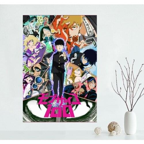 New Products 2020 Mob Psycho 100 Wall Art Canvas Posters And Prints Wall Pictures For Living Room Children Kids Bedroom Decor