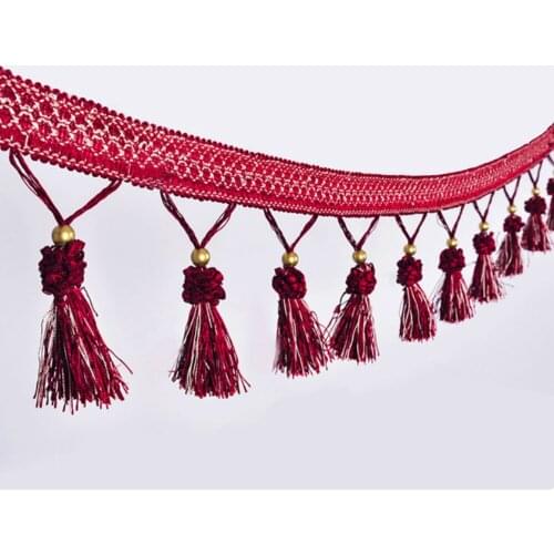 6 Meters Trimmings DIY Trim Sewing Tassel Fringe for Curtain Lace Accessories 12 Colors