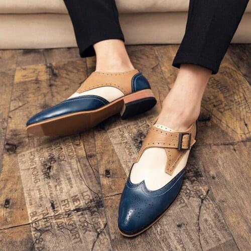 Piergitar Men Shoes Casual Leather Shoes Men Mens Formal Fashion For Male Stylish Dress Oxford Moccasins Hippie Shoe Trend