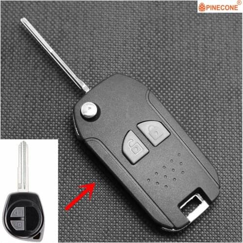 PINECONE for SUZUKI Swift Car Key Fob Case 2 Buttons 15# Blade Modified Remote Key Shell Housing 1Pc