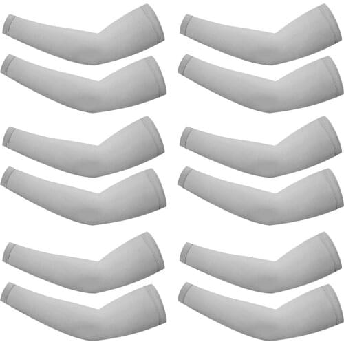 6 Pairs Unisex Cooling Arm Sleeves Cover Cycling Running Uv Sun Protection Men Cooling Sun Arm Sleeves For Hide Tattoos