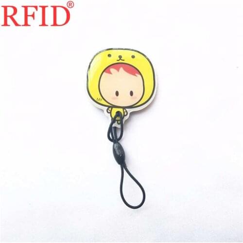UID S50 1K 13.56Mhz Changebale Writable Keyfob RFID With Sector 0 Block 0 Cartoon Waterproof Keychain Token Tag Access Control 1