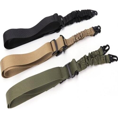 Outdoor Cycling Stacking Rope Banding Adjustable Tactical Two Double Point Bungee Rifle Strap System Airsoft Nylon Gun Sling