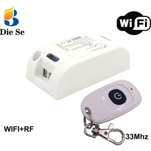 Wifi Smart Switch Compatible with 433Mhz RF Receiver Smart Home Automation Module Wireless Remote Light Timer Switch
