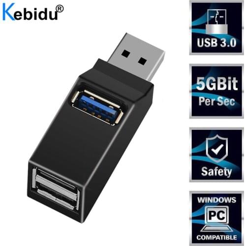 Mini 3 Ports USB 3.0 Splitter Hub High Speed Data Transfer Splitter Box Adapter For PC Laptop MacBook Pro Accessories